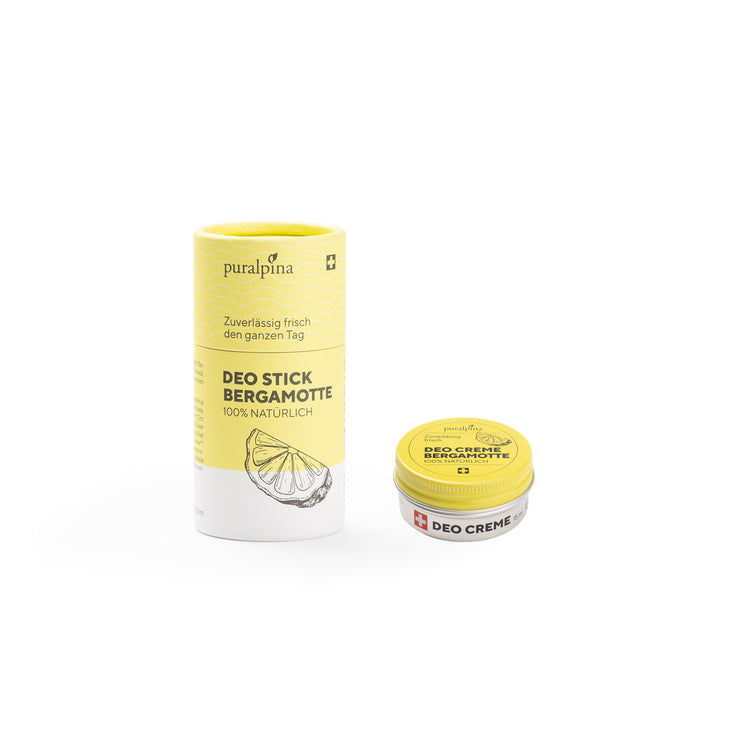 Reise Set, bestehend aus: Deo Stick Bergamotte und Deo Creme Bergamotte 15ml
