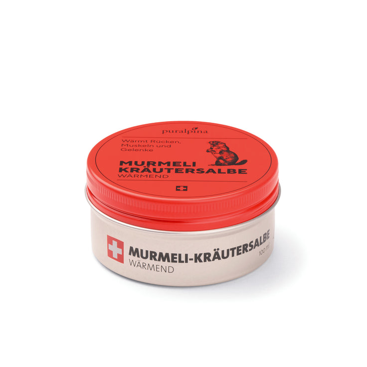 Marmot herbal ointment, warming, 100ml in aluminum tin