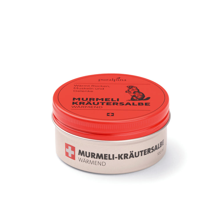 Marmot herbal ointment, warming, 100ml in aluminum tin