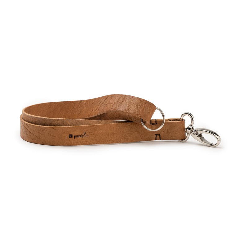 Schlüsselanhänger aus Hirschleder, mit Karabiner