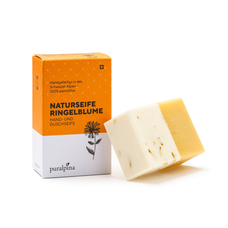 Natural calendula soap, hand and shower soap